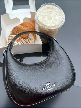 Coach Carmen mini crossbody crinkled leather